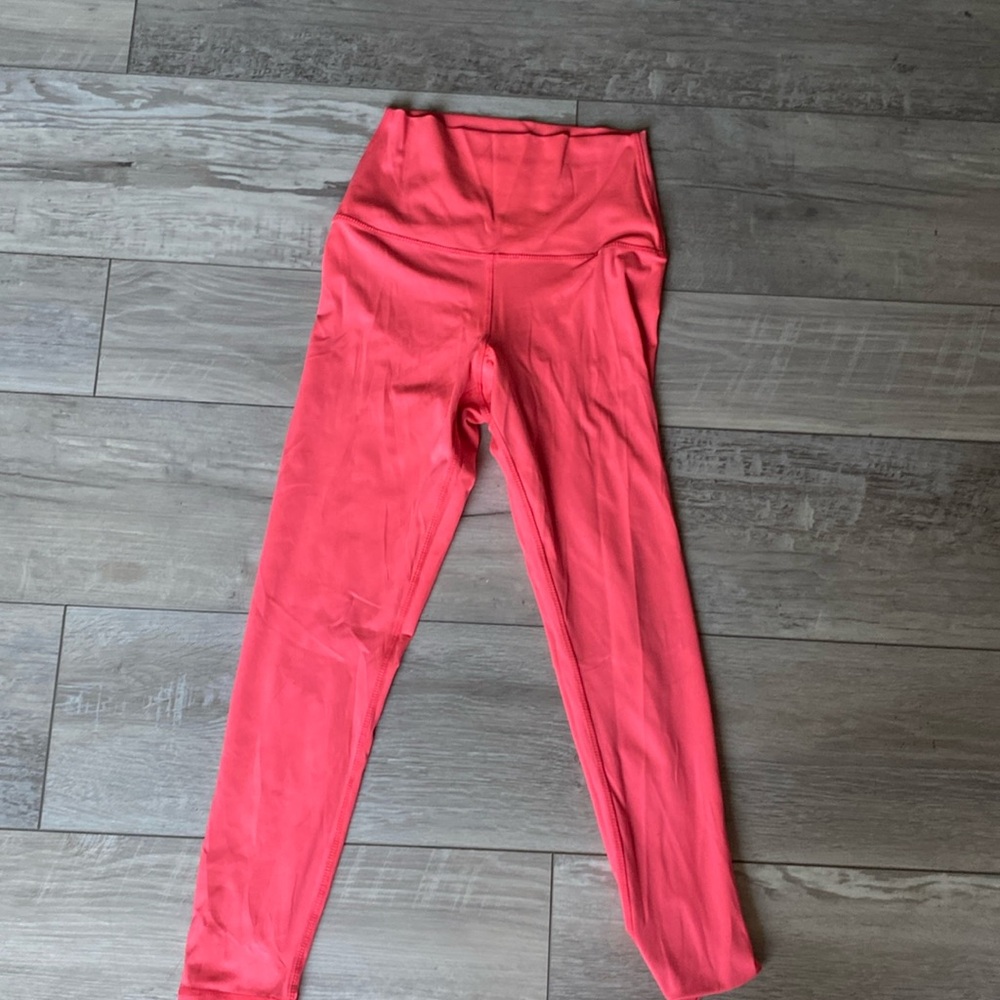 NEON CORAL LEGGINGS
